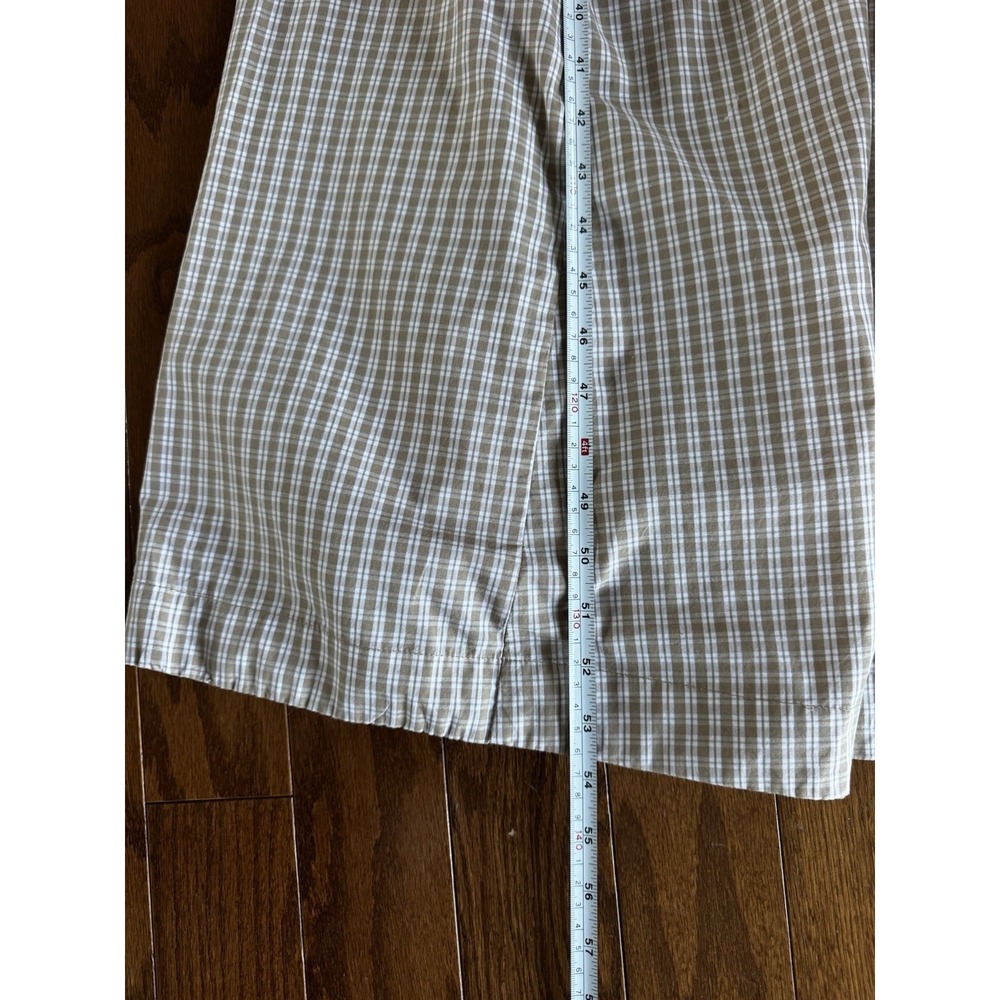 Abercrombie & Fitch Beige Plaid Midi Dress - Picture 9 of 10